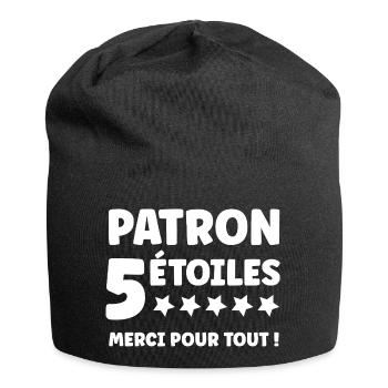 patron - Bonnet en jersey - noir - Devant