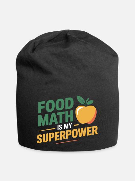 Präzise Berechnung des professionellen Ernährungsberaters - Jersey-Beanie - Schwarz