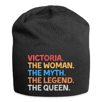 Victoria Die Frau Der Mythos Die Legende Die Königin - Jersey-Beanie - Schwarz - Vorne
