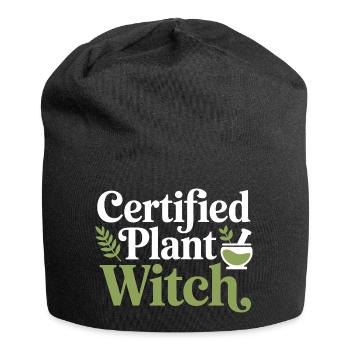 Klinische botanische Fachexpertenbekleidung - Jersey-Beanie - Schwarz - Vorne