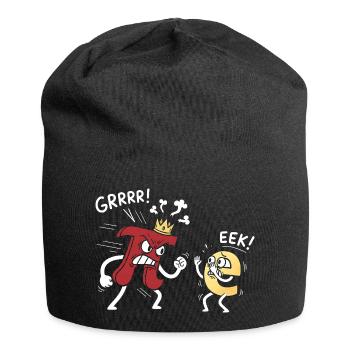 Mathematics Constants Pi Threatened e Comic - Jersey Beanie - black - Front