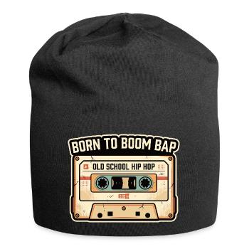 Old School Hip Hop Kassette Retro Design - Jersey-Beanie - Schwarz - Vorne