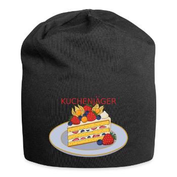 Kuchenjäger Obstkuchen Slice - Jersey-Beanie - Schwarz - Vorne