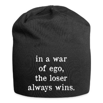 Positives Denken Inspirierend Motivation - Jersey-Beanie - Schwarz - Vorne