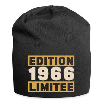 1966 60 ans Anniversaire Vintage Cadeau - Bonnet en jersey - noir - Devant