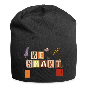 Sois intelligent - Bonnet en jersey - noir - Devant