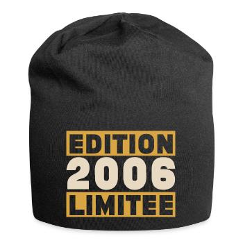 2006 20 ans Anniversaire Vintage Cadeau - Bonnet en jersey - noir - Devant