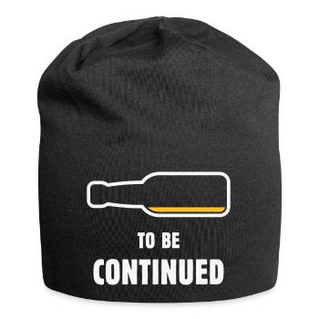 À suivre (Bier / Bierchen / NEG 2C) - Bonnet en jersey - noir - Devant