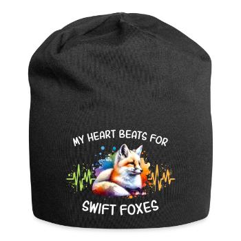 Swiftfuchs Herzlinie - Jersey-Beanie - Schwarz - Vorne