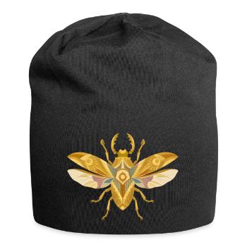 Golden Flying Insect Mystic Style - Jersey Beanie - black - Front