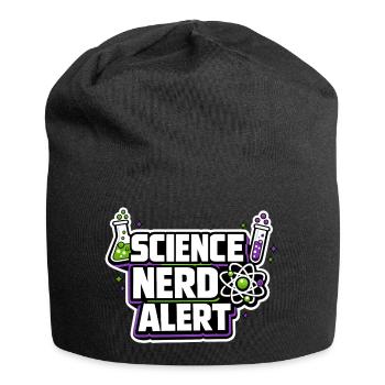 Science Nerd Alert Motive - Jersey Beanie - black - Front