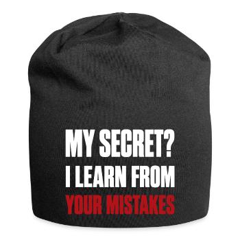My Secret? I Learn From Your Mistakes Funny Quote - Bonnet en jersey - noir - Devant