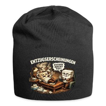Entzugserscheinungen Kaffee Humor Shirt - Jersey-Beanie - Schwarz - Vorne
