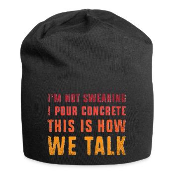 Concrete Concrete Paver Concrete Mixer - Jersey Beanie - black - Front