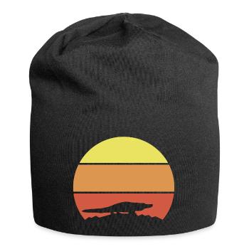 Alligator Retro - Bonnet en jersey - noir - Devant