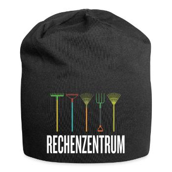 Leiter vom Rechenzentrum Gärtner Gärtnerin Garten - Jersey-Beanie - Schwarz - Vorne