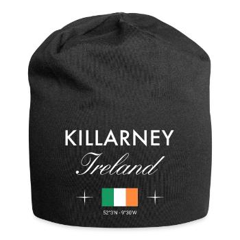 Killarney Ireland Coordinates Travel Souvenir - Jersey Beanie - black - Front