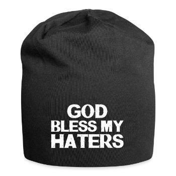 God bless my haters - Jersey Beanie - black - Front