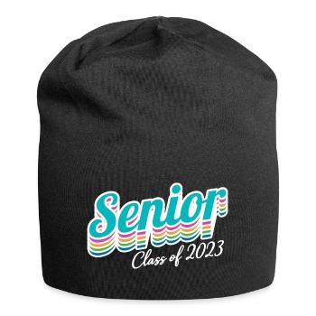 Senior Class Of 2023 Retro Graduation Party Geschenk - Jersey-Beanie - Schwarz - Vorne