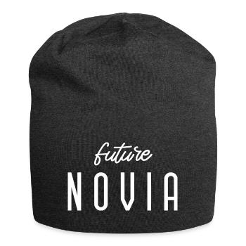 Future Novia Engagement Bridal Shower Wedding - Jersey Beanie - charcoal grey - Front
