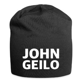 John Geilo | lustige Sprüche, Sarkasmus - Jersey-Beanie - Schwarz - Vorne
