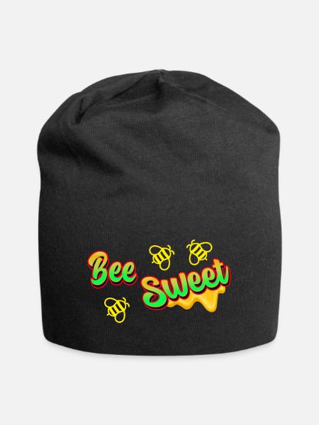 Biene süß - Jersey-Beanie - Schwarz