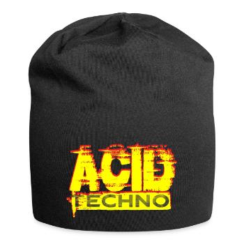 Acid Techno Grunge | We Love Acid Techno - Jersey Beanie - black - Front
