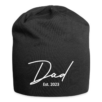 2023, Dad To Be, Schwangerschaftsankündigung - Jersey-Beanie - Schwarz - Vorne