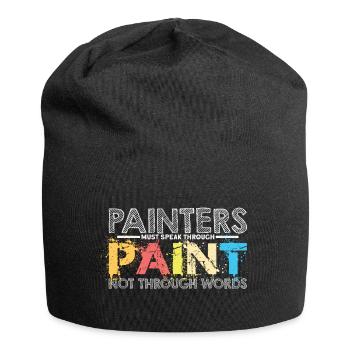 Peintre - peintre Tshirt - peintre cadeau - Bonnet en jersey - noir - Devant