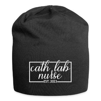 Cath Lab Nurse Est. 2023 Étudiante diplômée en soins infirmiers - Bonnet en jersey - noir - Devant
