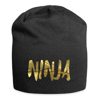 Ninja - Jersey-Beanie - Schwarz - Vorne