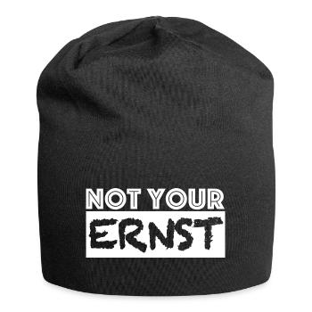 Nicht dein Ernst | lustige Sprüche, übersetzen - Jersey-Beanie - Schwarz - Vorne