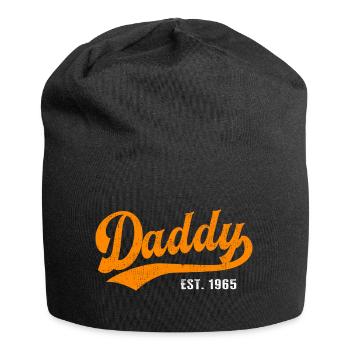 Daddy - Bester Dad Daddy Papa der Welt - est. 1965 - Jersey-Beanie - Schwarz - Vorne