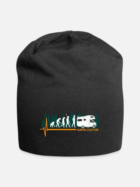 Wohnmobil Evolution Camping - Camper Geschenk - Jersey-Beanie - Schwarz