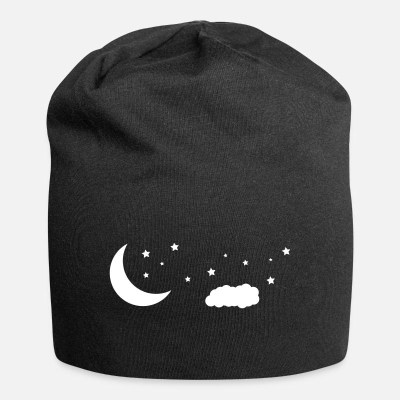 ciel nocturne - Bonnet en jersey - noir
