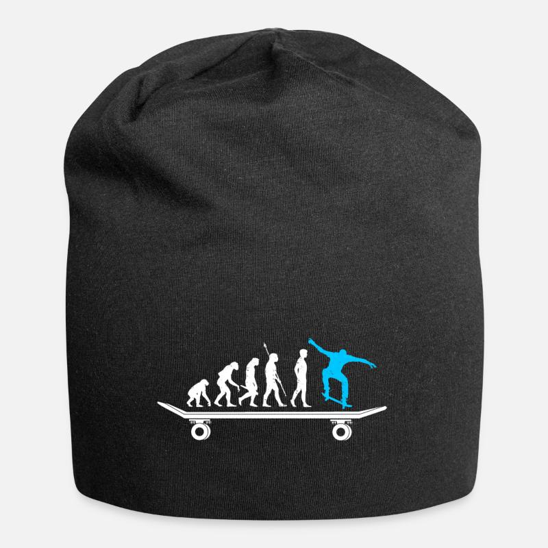 Skateboarder évolution skateboard - Bonnet en jersey - noir