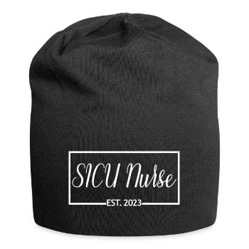 SICU Nurse Est. 2023 Étudiante en soins infirmiers diplômée - Bonnet en jersey - noir - Devant