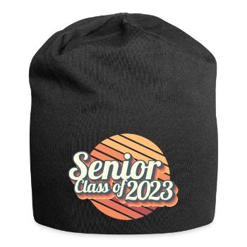 Senior Class Of 2023 Retro Graduation Party Geschenk - Jersey-Beanie - Schwarz - Vorne