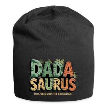 Dinosaur Dad Saurus Gift Dad - Jersey Beanie - black - Front