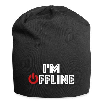 Je suis hors ligne | Internet, Informatique, Joueur - Bonnet en jersey - noir - Devant