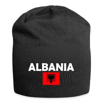 Albanien - Jersey-Beanie - Schwarz - Vorne
