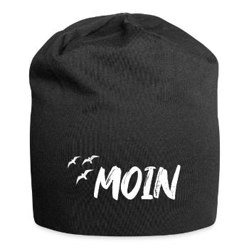 Moin harbor home north sea baltic sea gift idea - Jersey Beanie - black - Front