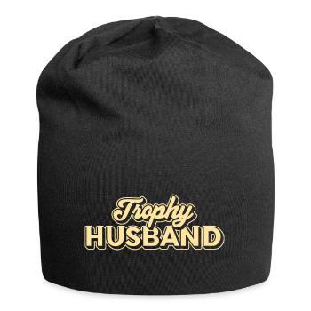 Ehemann Bräutigam Heirat Hochzeit Geschenkidee - Jersey-Beanie - Schwarz - Vorne