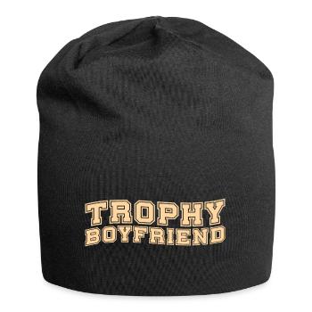 Idée cadeau de partenaire de relation amoureuse de couples de petit ami - Bonnet en jersey - noir - Devant