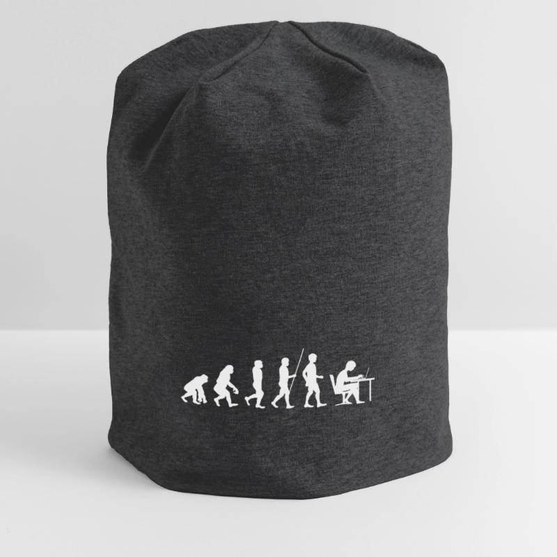 Programmierer Evolution Informatik Student code Jersey-Beanie