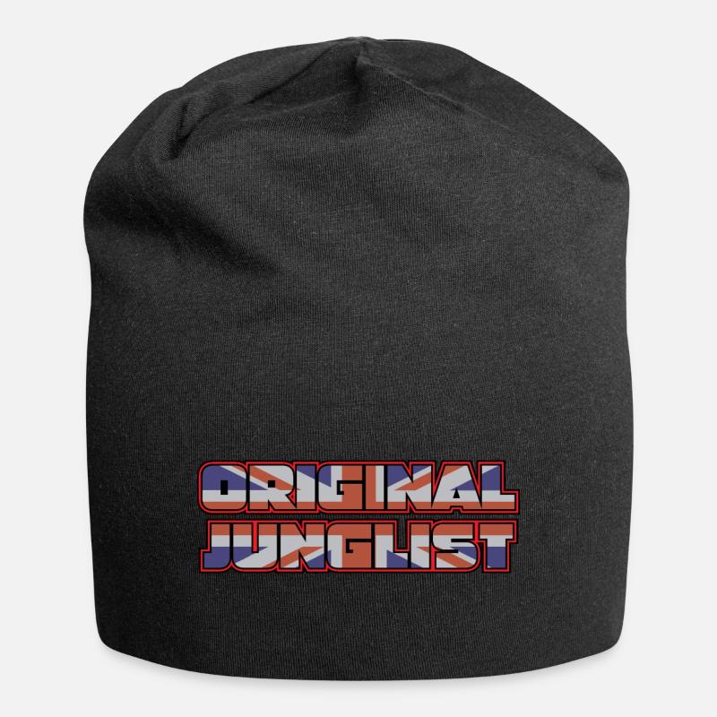 DNB | Original Junglist Union Jack - Bonnet en jersey - noir