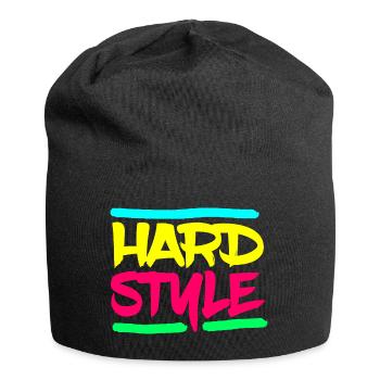 Hardstyle Techno Festival - Jersey-Beanie - Schwarz - Vorne