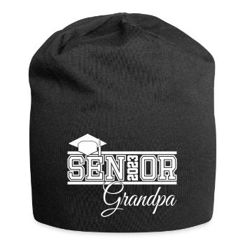Senior 2023 Opa stolzer Opa von Absolventen - Jersey-Beanie - Schwarz - Vorne