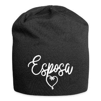 Esposa Cute Wife To Be Bride Couple Wedding Gift - Jersey Beanie - black - Front