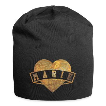 Marie Herzen Gold - Jersey Beanie - black - Front